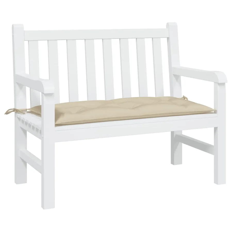 Coussin de banc de jardin beige 110x50x7 cm tissu oxford - 3