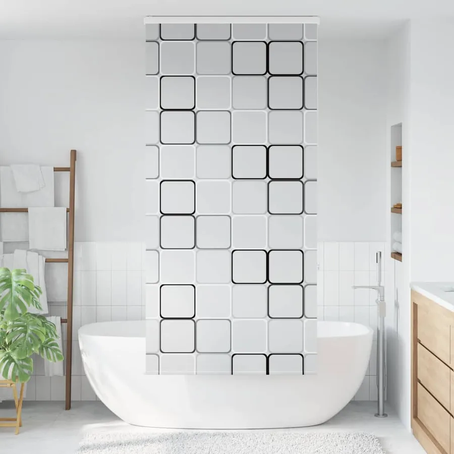 Store enrouleur de douche avec cassette largeur du tissu 96 cm - 2