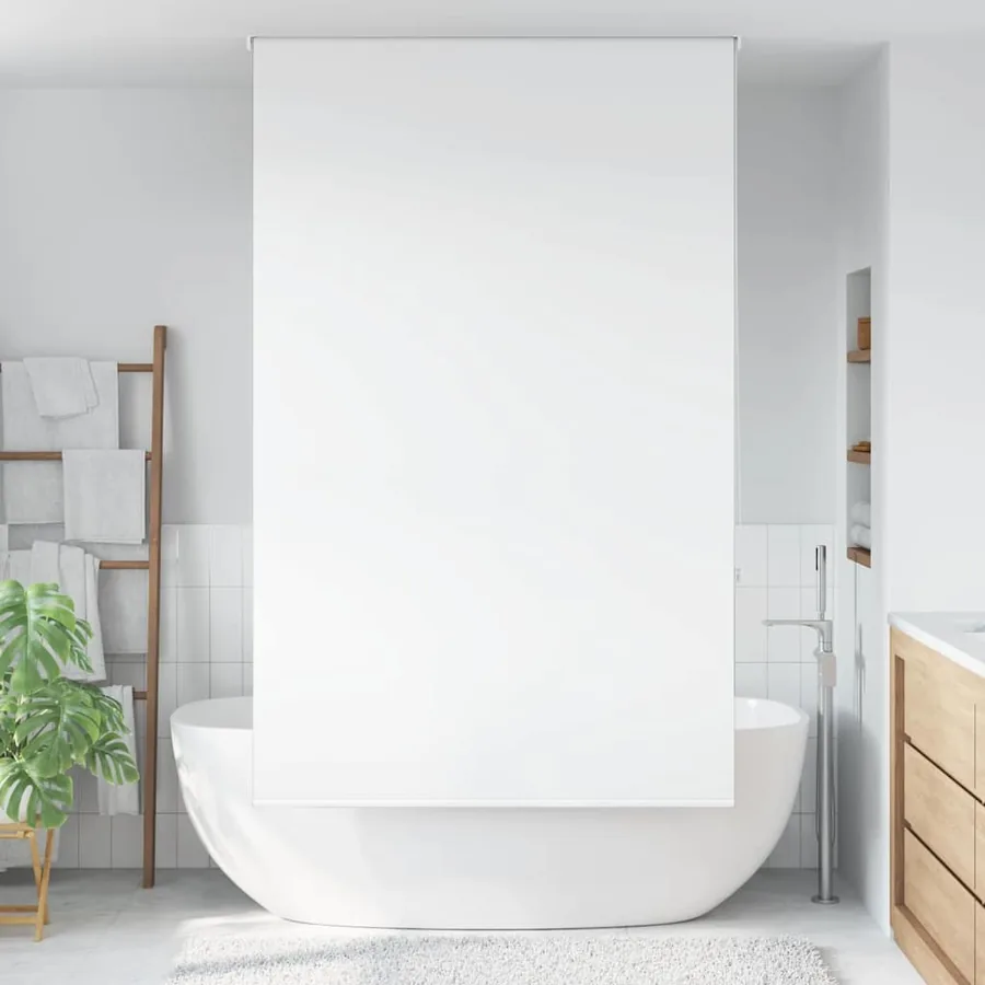 Store enrouleur de douche 130x240 cm largeur du tissu 126 cm