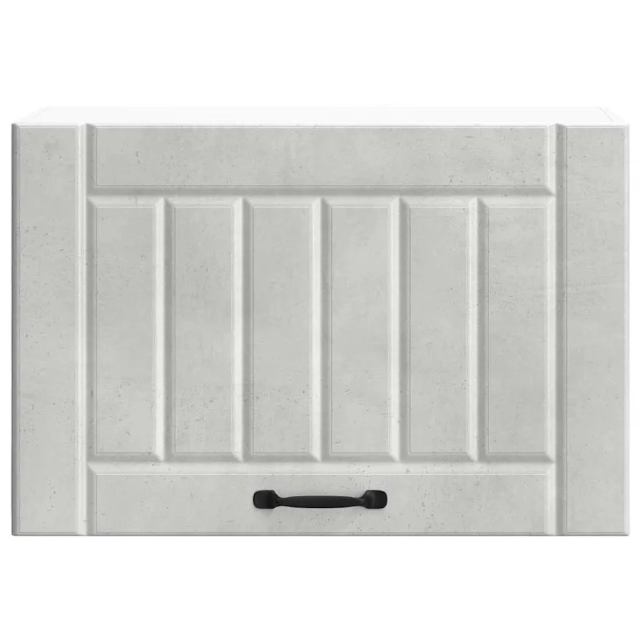 Armoire murale de cuisine Lucca gris béton bois ingénierie - 5