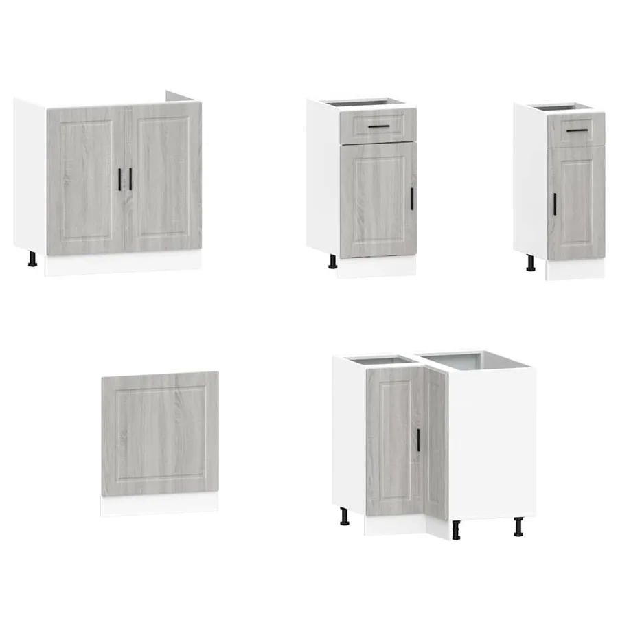 Ensemble d'armoires de cuisine 11 pcs Porto bois d'ingénierie - 4