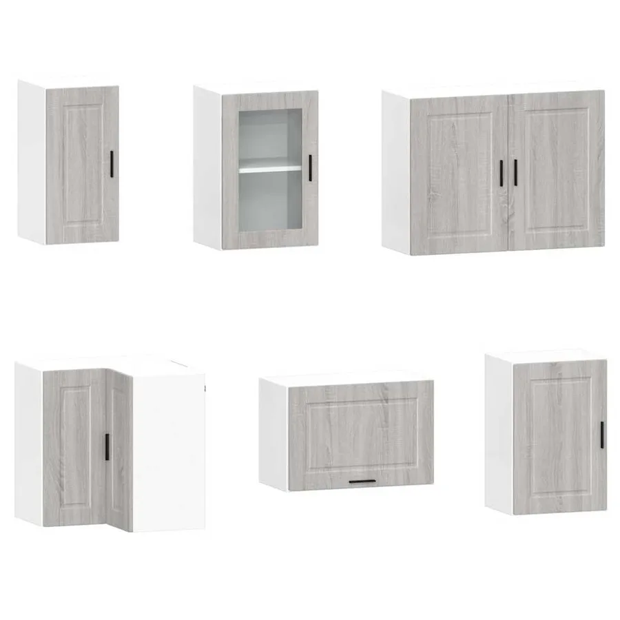 Ensemble d'armoires de cuisine 11 pcs Porto bois d'ingénierie - 5