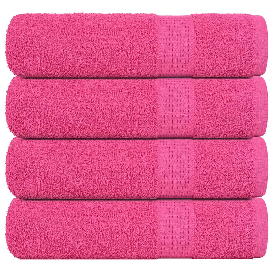 Serviettes de douche FROGN 4 pcs rose 70x140 cm 360 g/m²