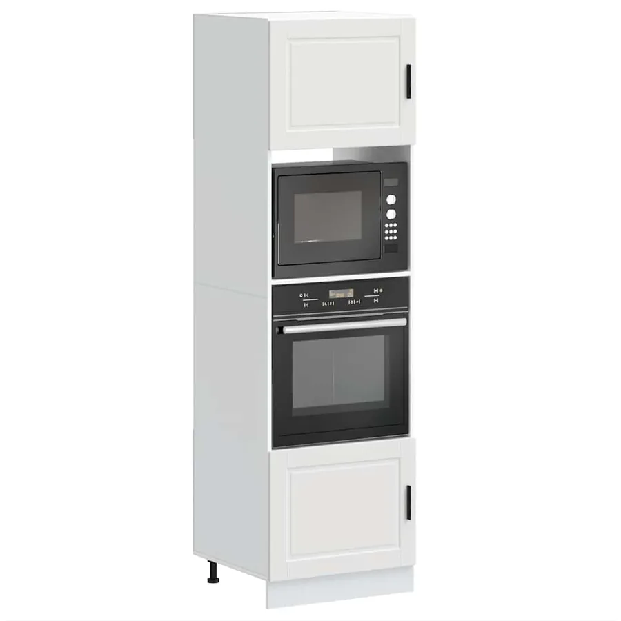 Armoires de four 2 pcs Porto blanc bois d'ingénierie