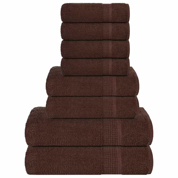 Ensemble de serviettes FROGN 8 pcs marron 360 g/m²