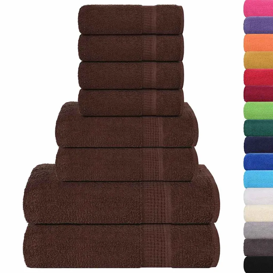 Ensemble de serviettes FROGN 8 pcs marron 360 g/m² - 2