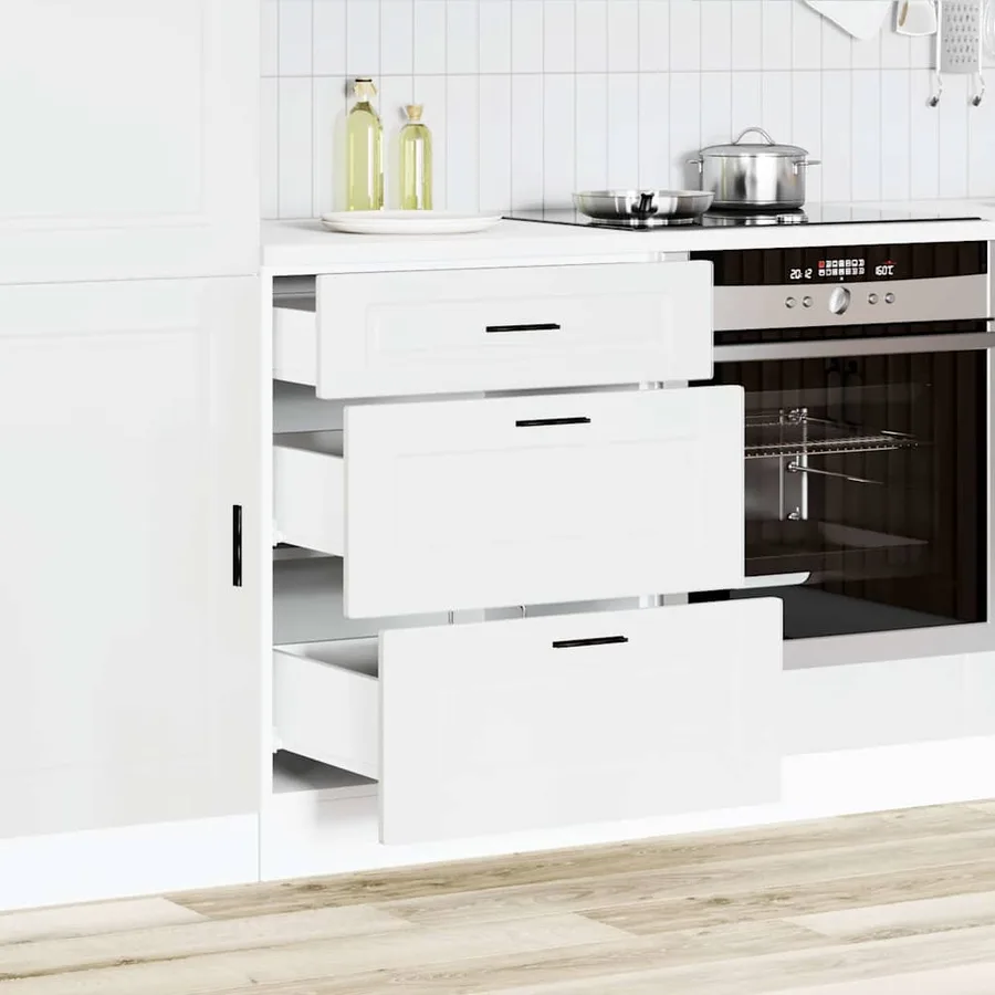 Armoire de cuisine Porto blanc bois d'ingénierie - 3