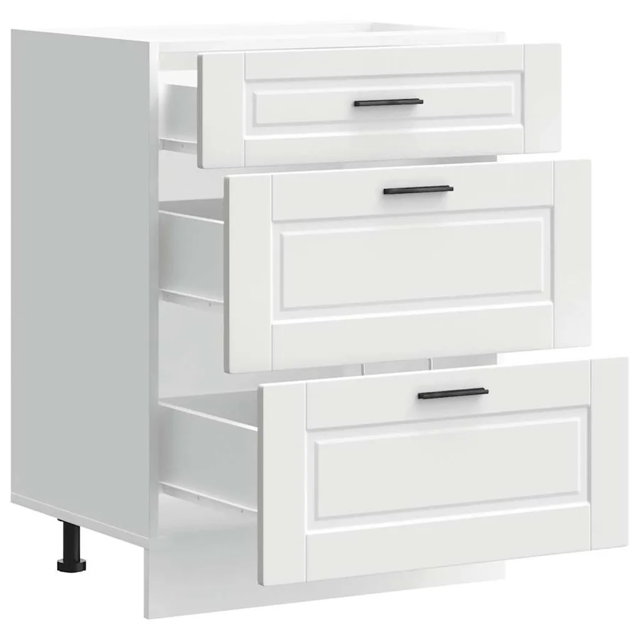 Armoire de cuisine Porto blanc bois d'ingénierie - 5