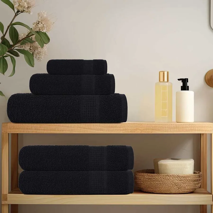 Ensemble de serviettes FROGN 8 pcs noir 360 g/m² - 3