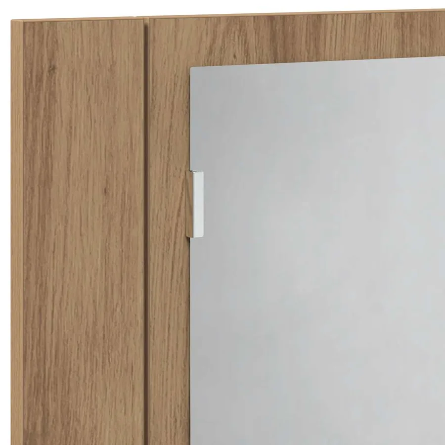 Armoire à miroir LED chêne artisanal 60x12x45cm bois ingénierie - 10