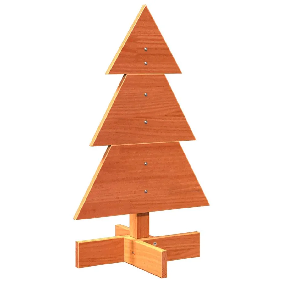 Arbre de Noël en bois pour décoration 60 cm bois de pin massif - 2