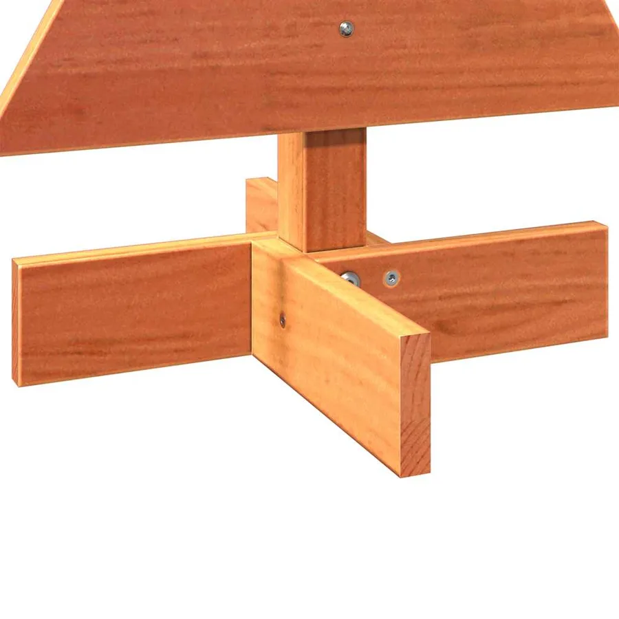 Arbre de Noël en bois pour décoration 60 cm bois de pin massif - 6