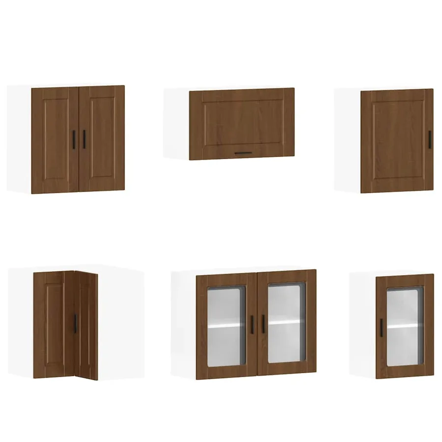 Ensemble d'armoires de cuisine 11 pcs Porto bois d'ingénierie - 5