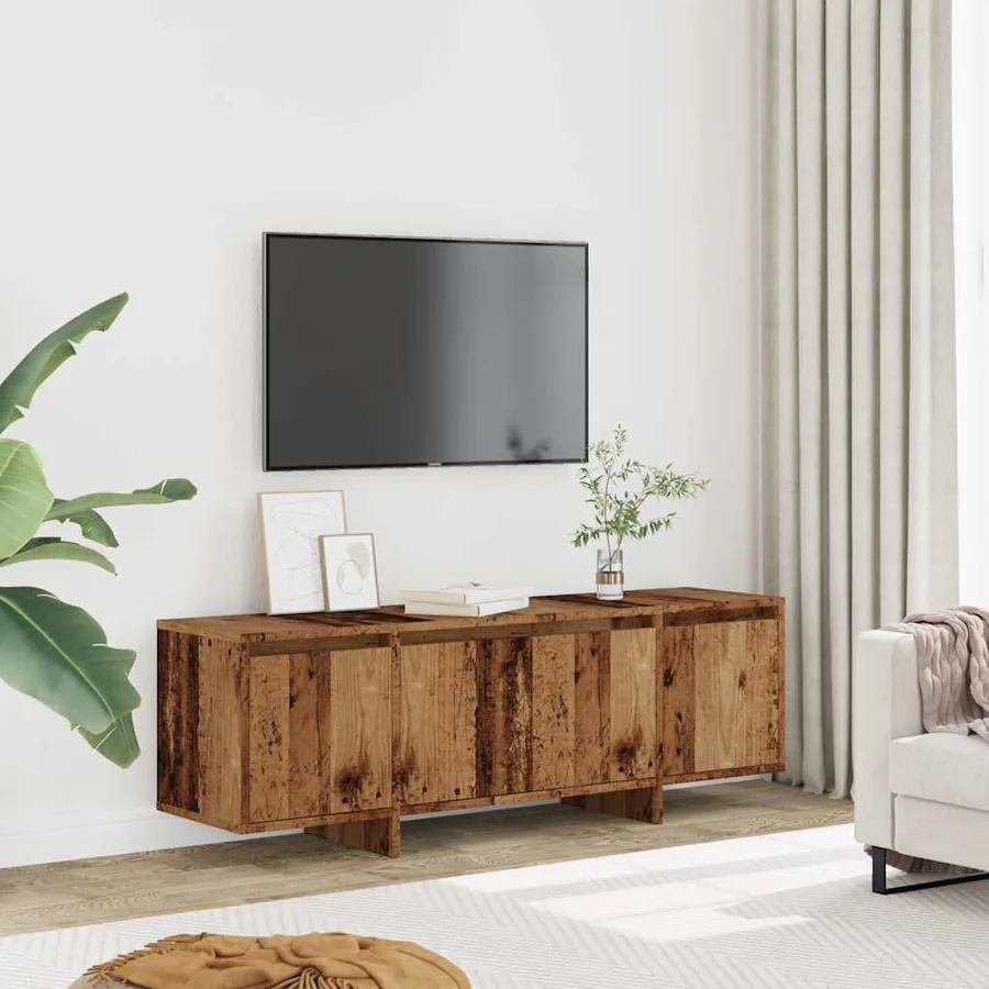 Meuble TV vieux bois 120x30x40,5 cm bois d'ingénierie - 3