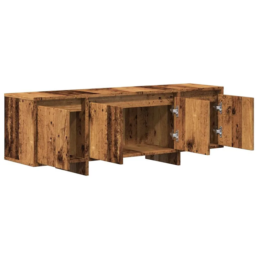 Meuble TV vieux bois 120x30x40,5 cm bois d'ingénierie - 5
