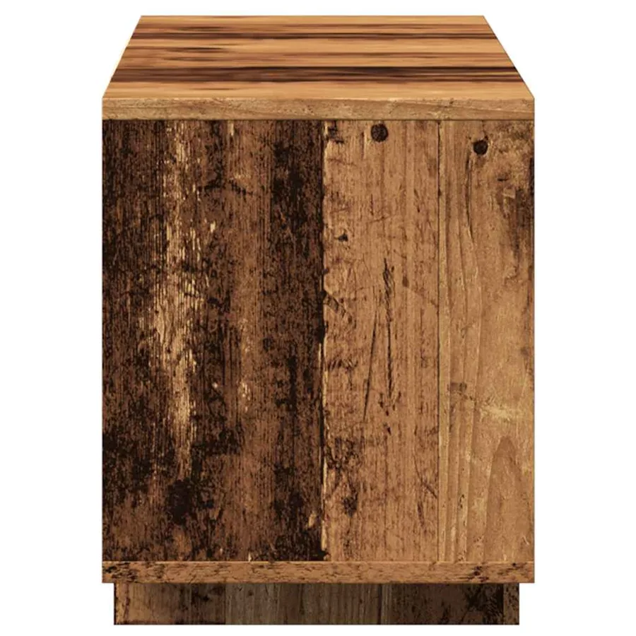 Meuble TV vieux bois 120x30x40,5 cm bois d'ingénierie - 6