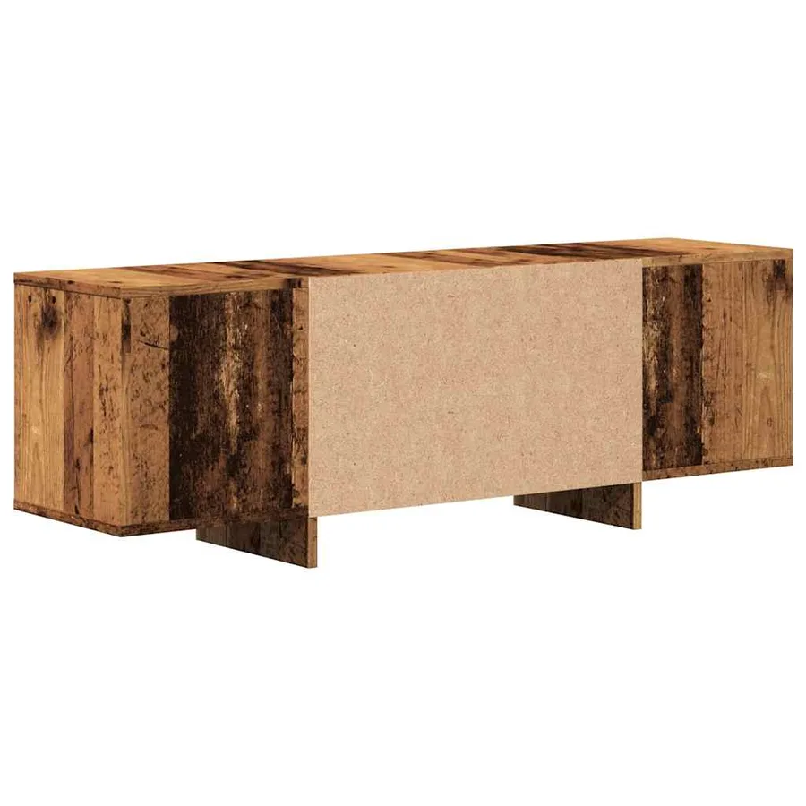 Meuble TV vieux bois 120x30x40,5 cm bois d'ingénierie - 7