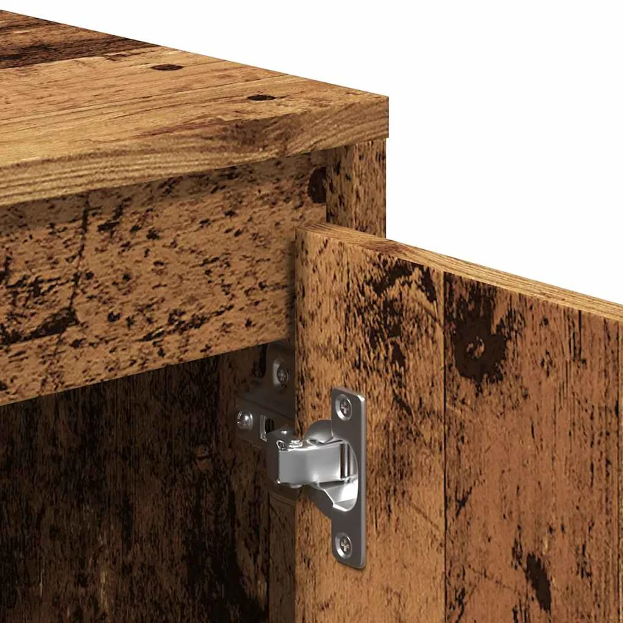 Meuble TV vieux bois 120x30x40,5 cm bois d'ingénierie - 8