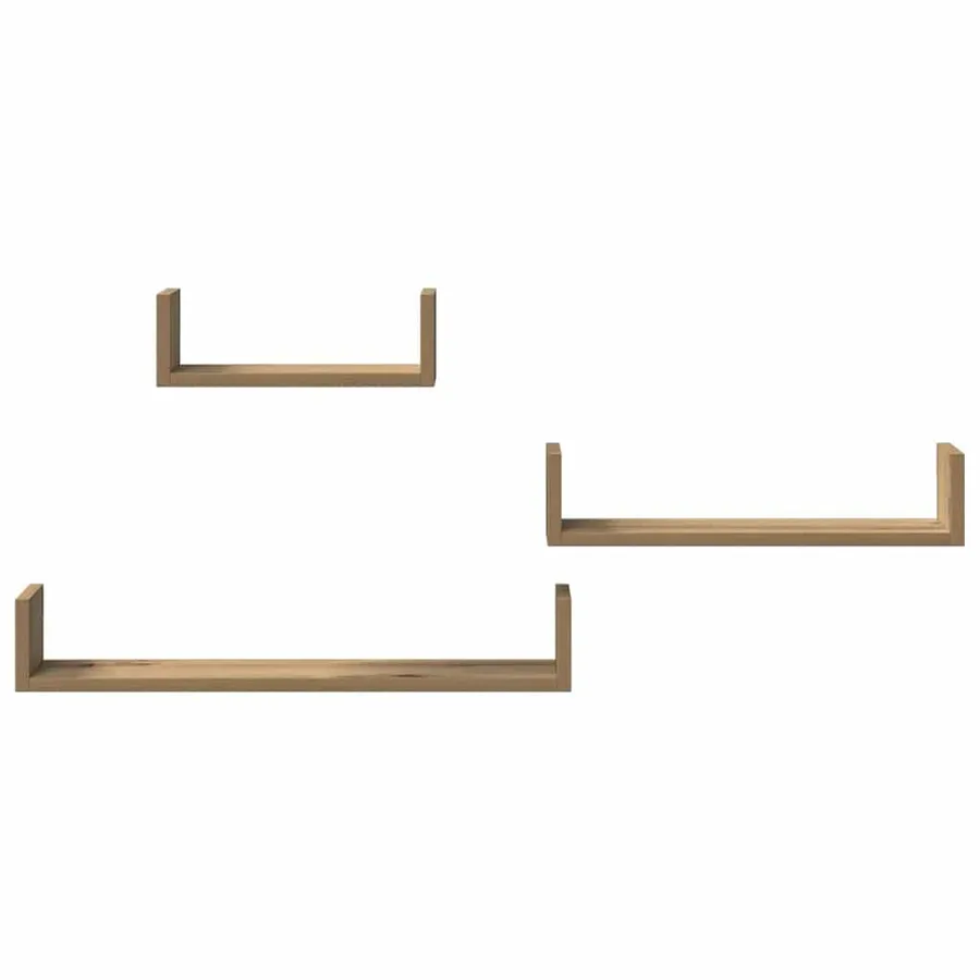 Étagères murales 3 pcs chêne artisanal bois d'ingénierie - 4