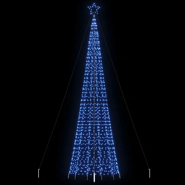 Sapin de Noël à LED avec pointes 1534 LED bleu 500 cm