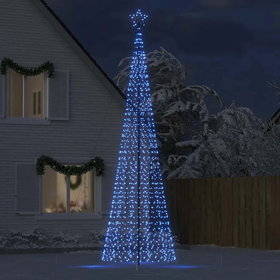 Sapin de Noël à LED avec pointes 1534 LED bleu 500 cm - 3
