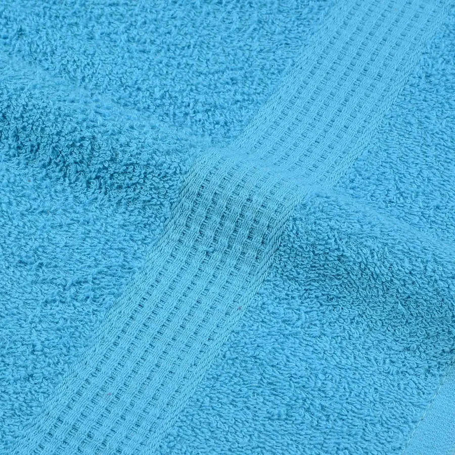 Serviettes de toilette FROGN 10 pièces Turquoise 30x30 cm 360 g/m² - 7