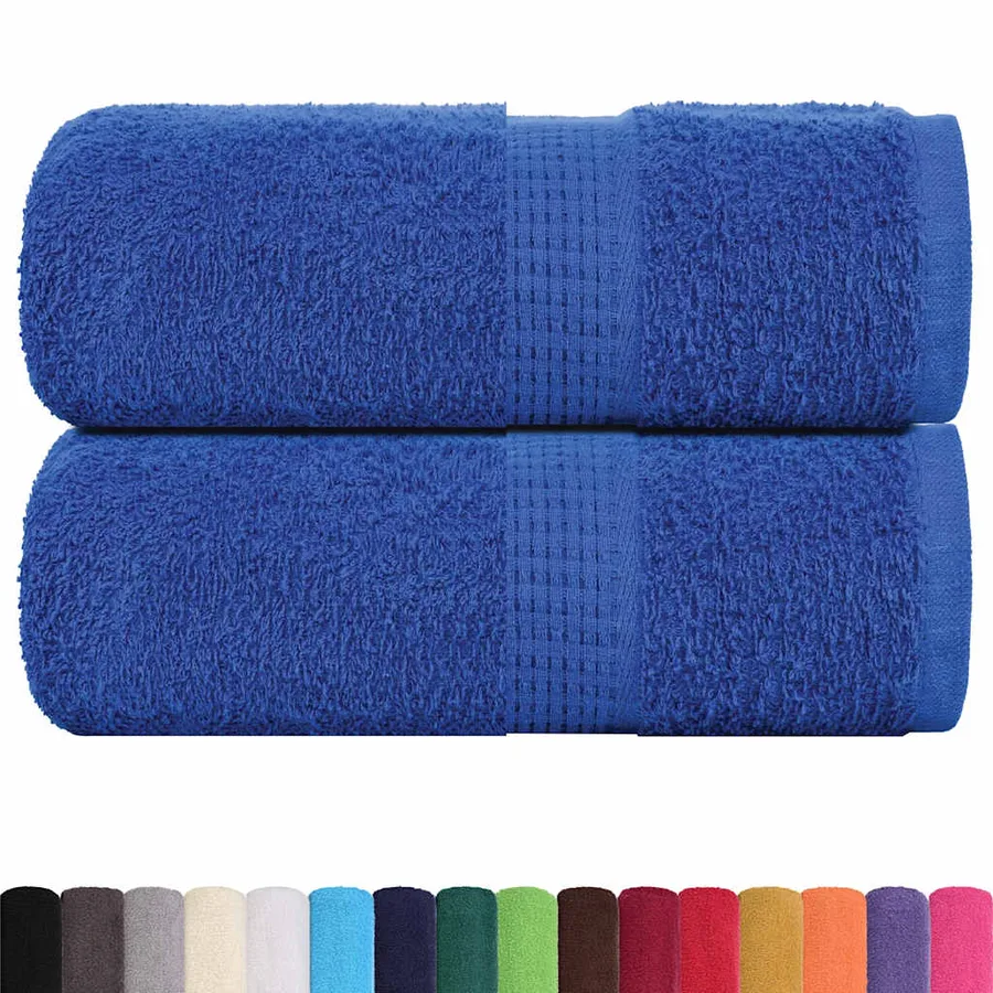 Serviettes de toilette FROGN 2 pièces Bleu 30x30 cm 360 g/m² - 2