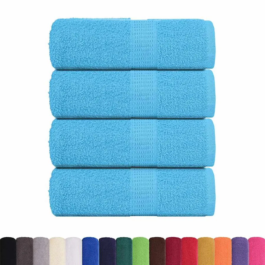 Serviettes d'invité FROGN 4 pcs turquoise 30x50cm 360 g/m² - 2