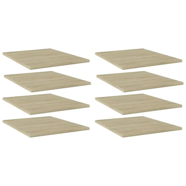 Panneau de bibliothèque 8pcs Chêne sonoma 40x50x1,5cm Aggloméré