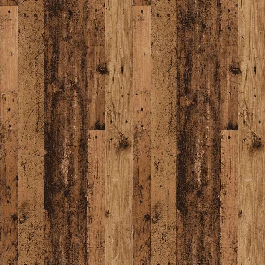 Étagère murale à CD vieux bois 100x18x18 cm bois d'ingénierie - 8