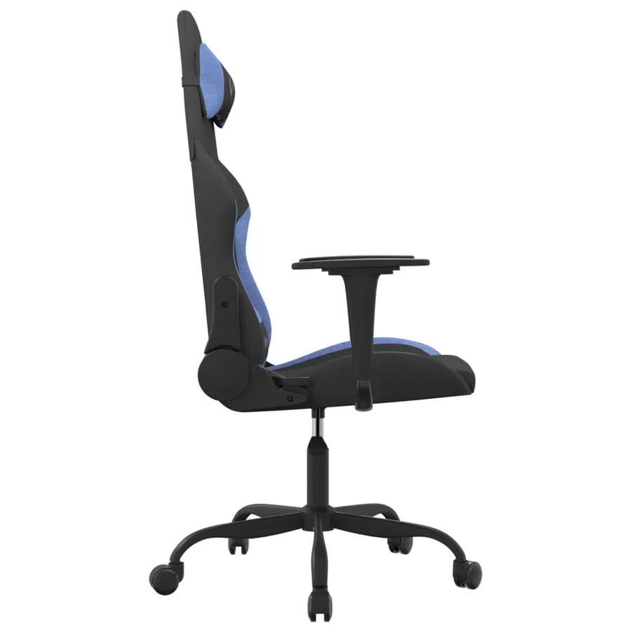 Chaise de jeu Noir et bleu Tissu - 4