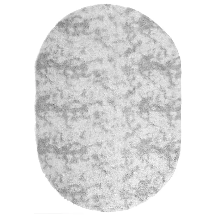 Tapis shaggy à poils longs NAVARRA gris argenté 300x200 cm - 2