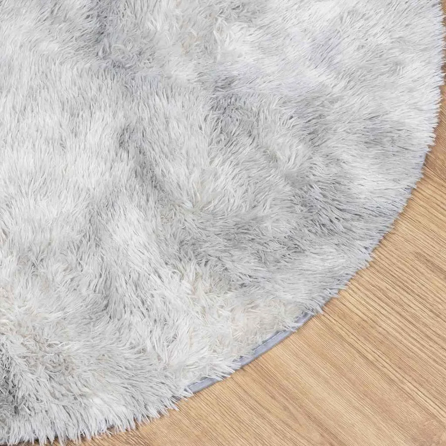 Tapis shaggy à poils longs NAVARRA gris argenté 300x200 cm - 4