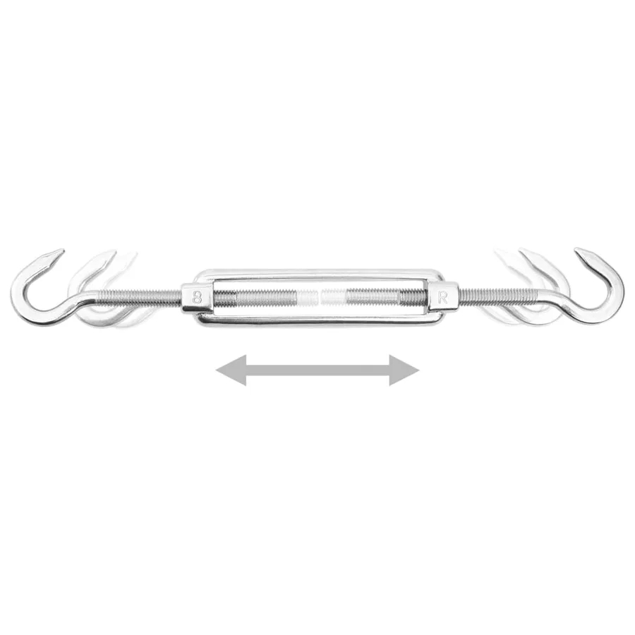 Jeu d'accessoires de voile d'ombrage 12 pcs Acier inoxydable - 2
