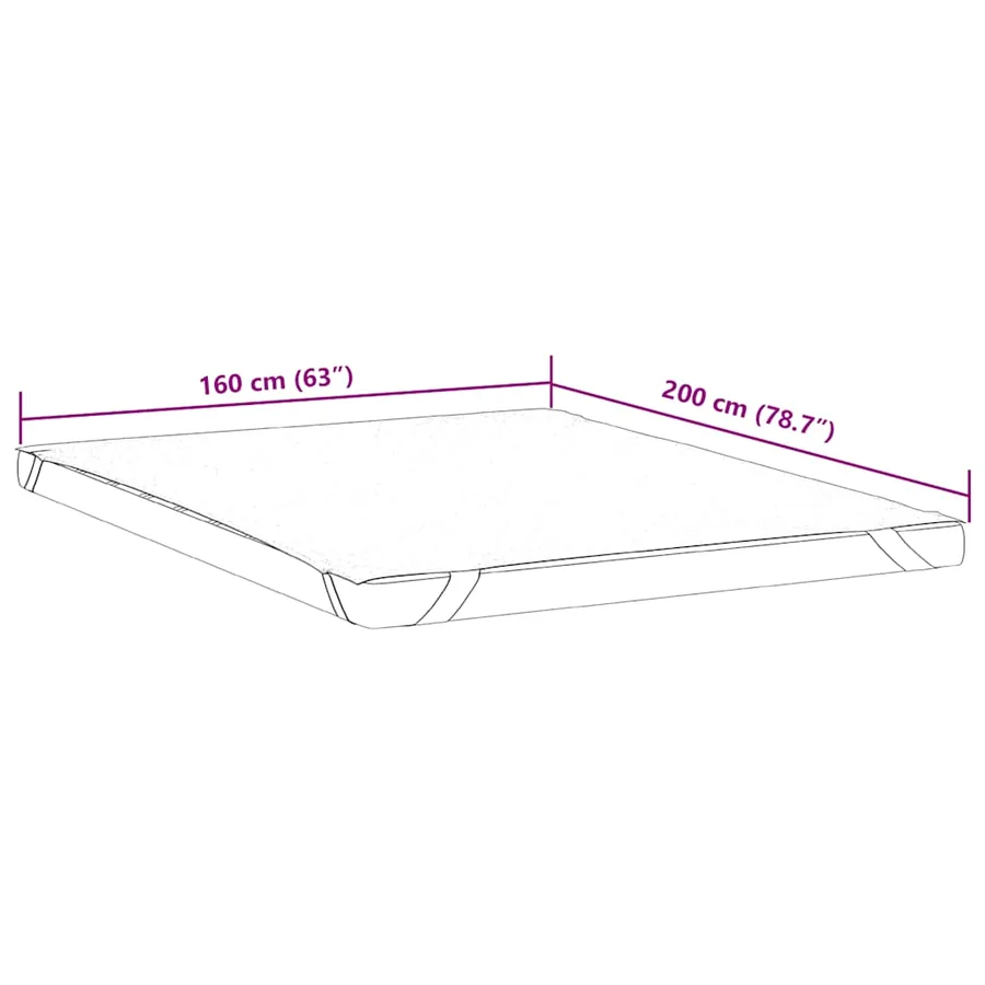 Protège-matelas blanc 160x200 cm imperméable - 7