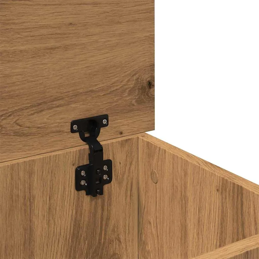Boîtes de rangement chêne artisanal 70x40x38 cm bois ingénierie - 16