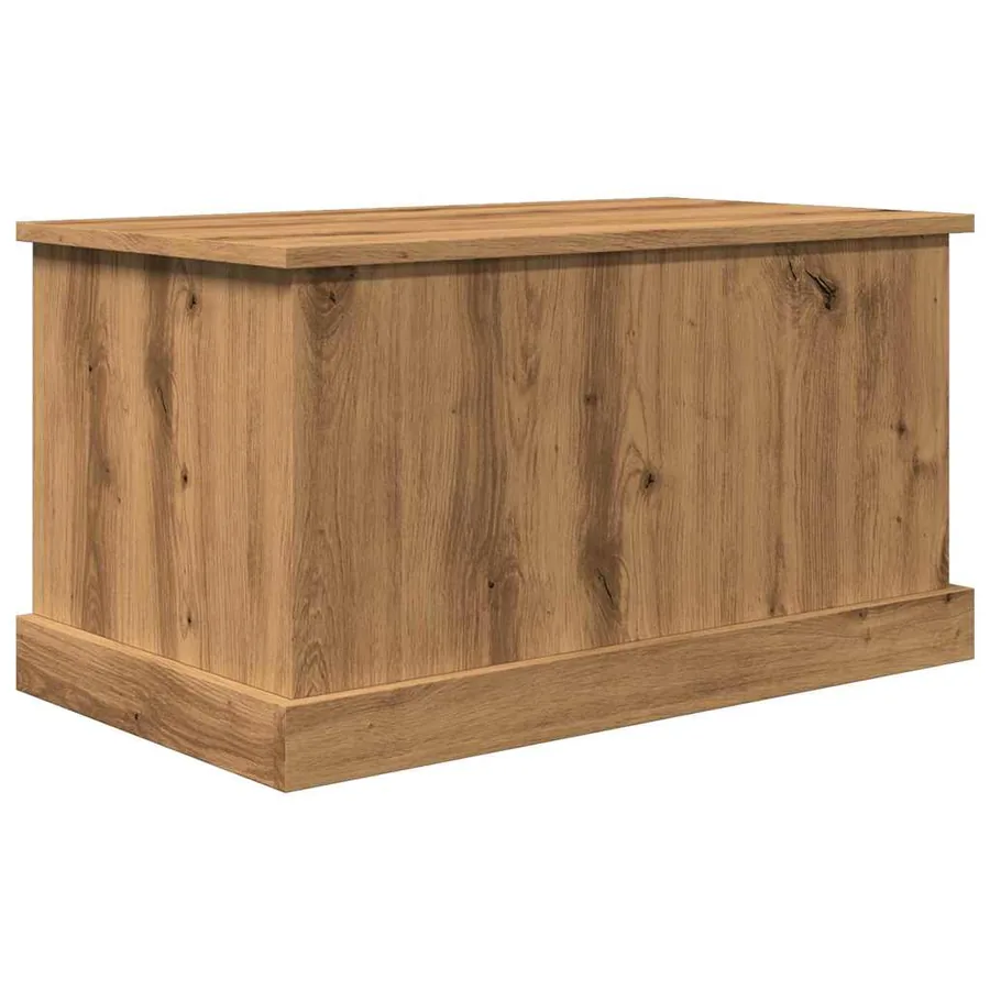 Boîtes de rangement chêne artisanal 70x40x38 cm bois ingénierie - 2