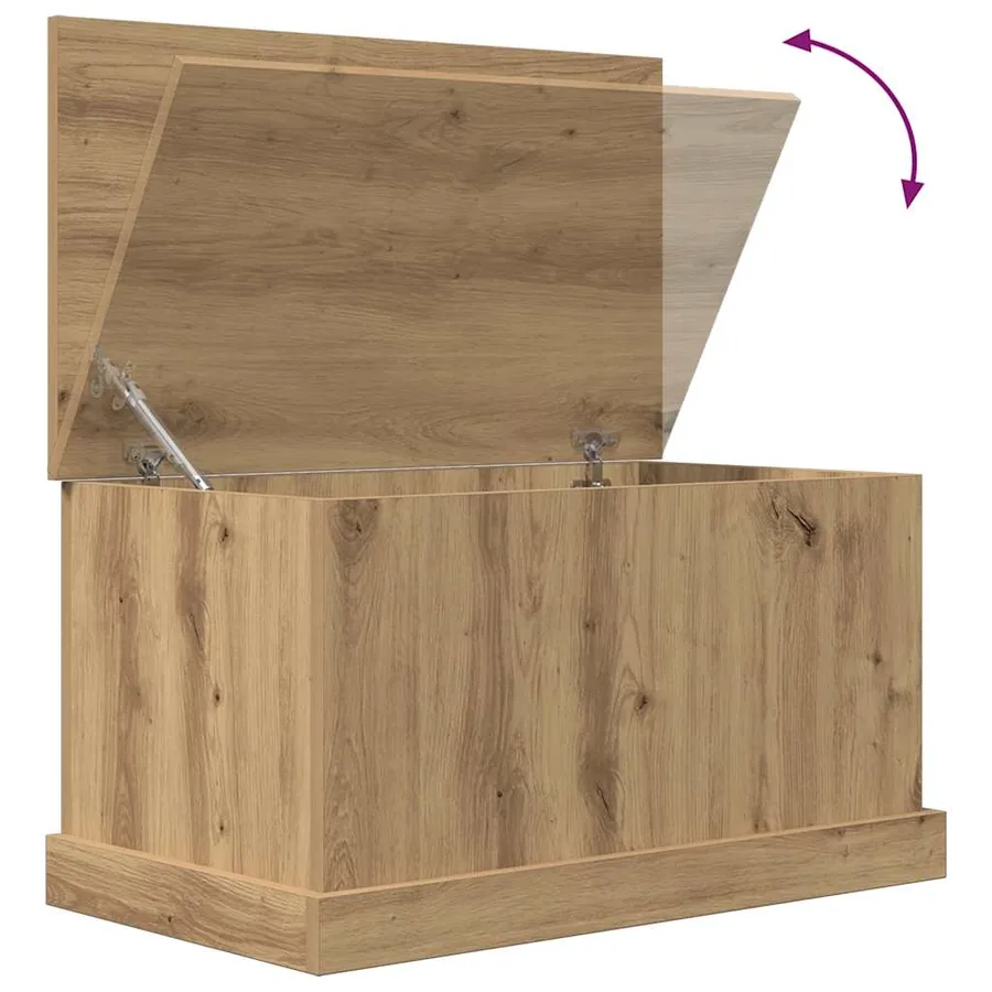 Boîtes de rangement chêne artisanal 70x40x38 cm bois ingénierie - 20