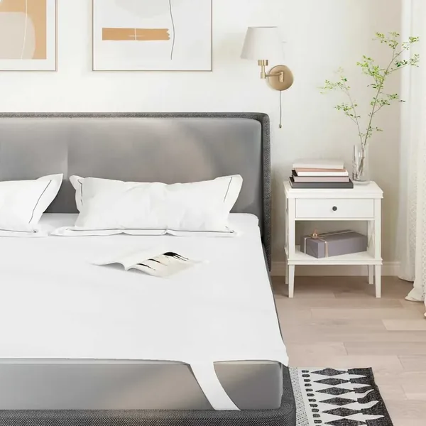 Protège-matelas blanc 160x220 cm imperméable