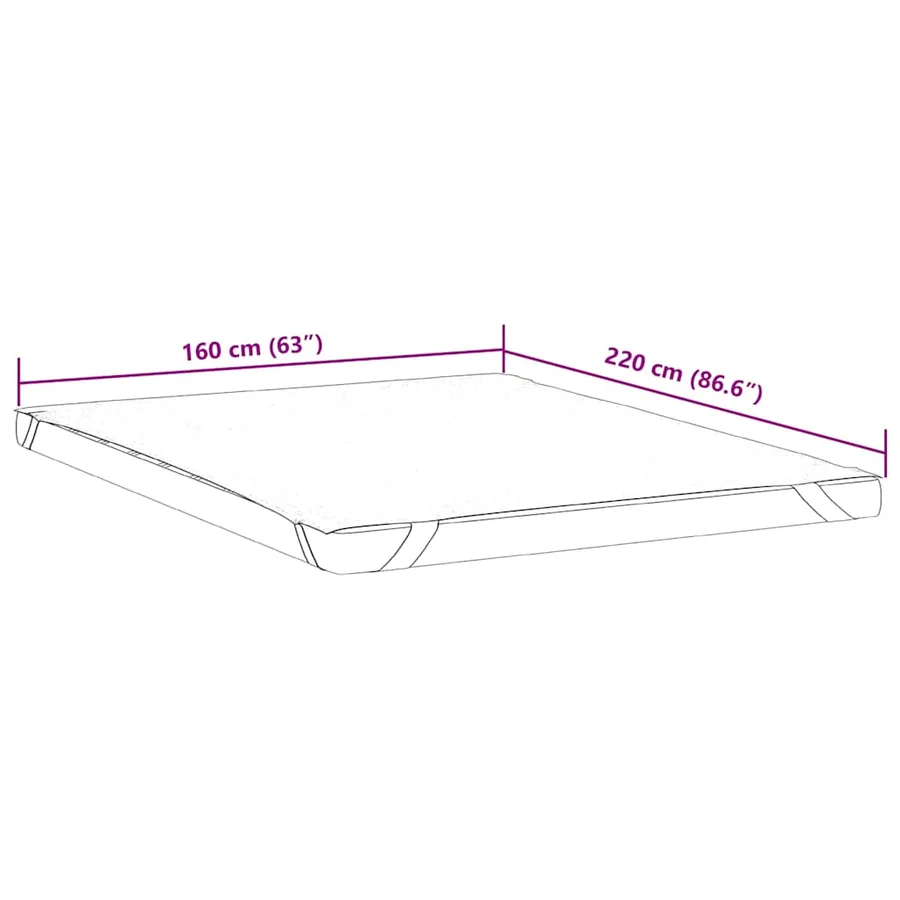 Protège-matelas blanc 160x220 cm imperméable - 7