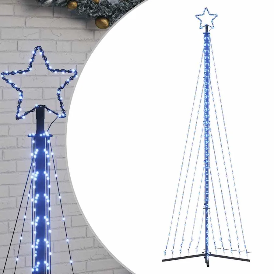 Sapin de Noël à LED 495 LED bleu 300,5 cm - 2