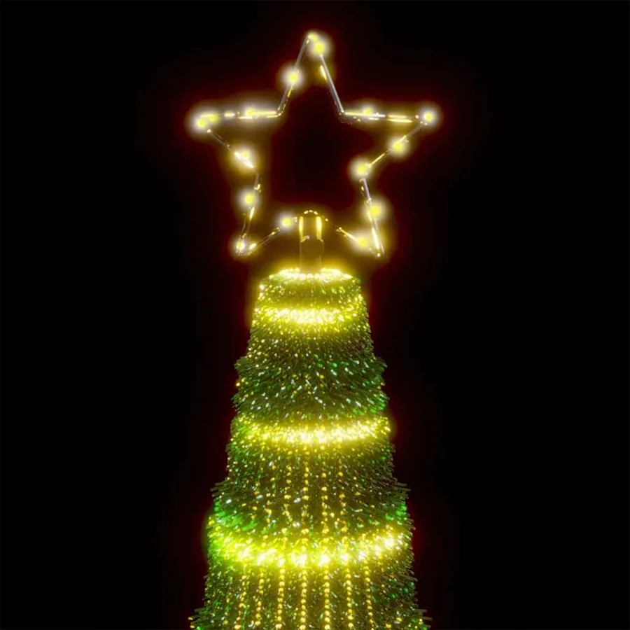 Sapin de Noël à LED 475 LED blanc chaud 247 cm - 10
