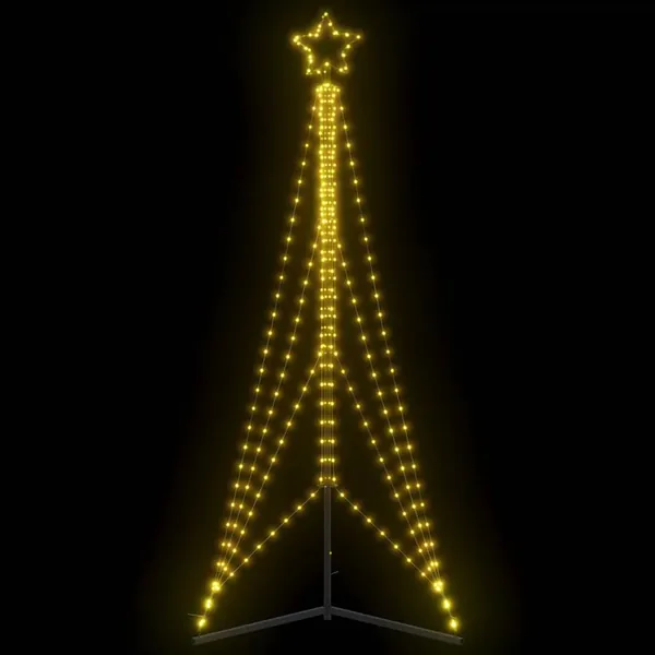 Sapin de Noël à LED 483 LED blanc chaud 240 cm
