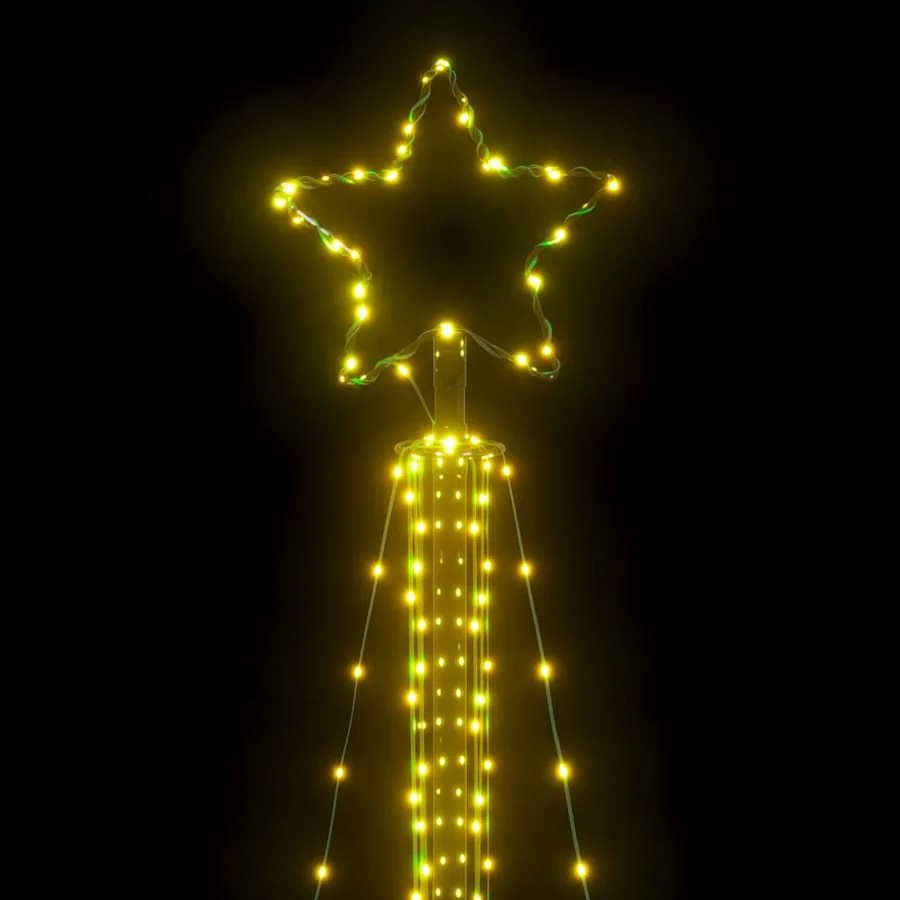 Sapin de Noël à LED 483 LED blanc chaud 240 cm - 10