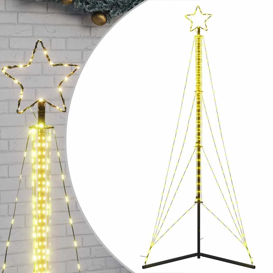 Sapin de Noël à LED 483 LED blanc chaud 240 cm - 2