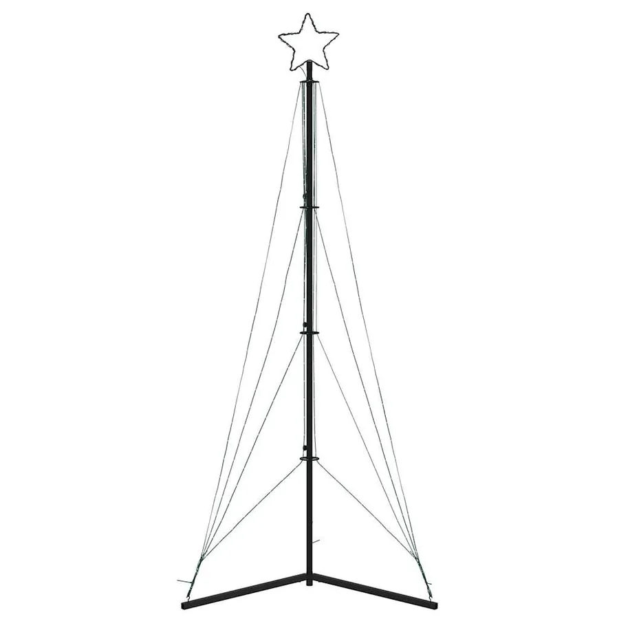Sapin de Noël à LED 483 LED blanc chaud 240 cm - 5