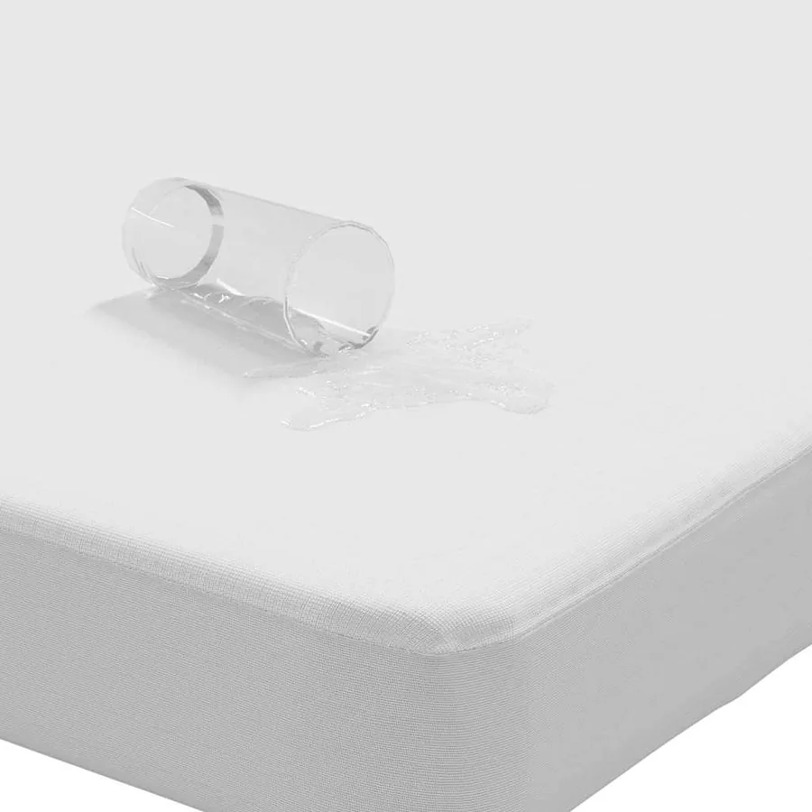 Protège-matelas blanc 90x220 cm imperméable - 3