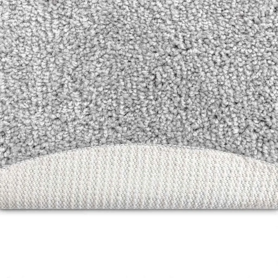Tapis Shaggy Anti-dérapant Gris 120 x 120 cm PP - 4