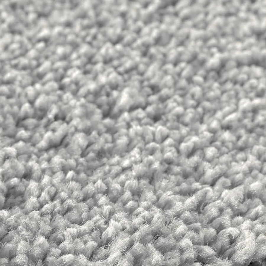 Tapis Shaggy Anti-dérapant Gris 120 x 120 cm PP - 5