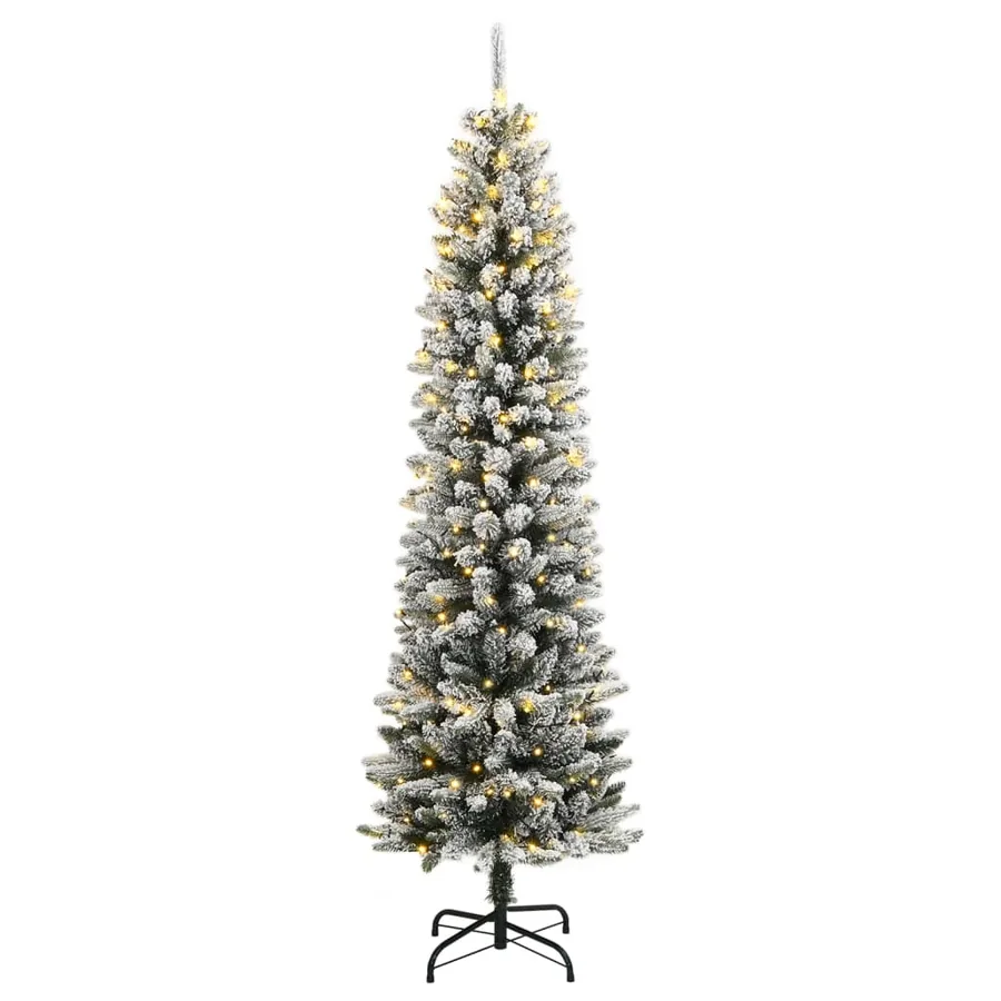 Sapin de Noël artificiel 150 LED et neige floquée 150 cm - 2